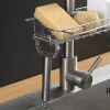 Adjustable Faucet Sponge Holder with Drainer - Image 9