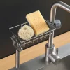 Adjustable Faucet Sponge Holder with Drainer - Image 6