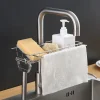 Adjustable Faucet Sponge Holder with Drainer - Image 5