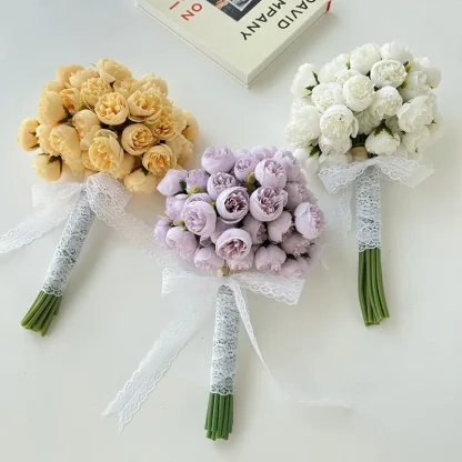 Artificial Flowers Bouquet for Wedding Decor - Image 11
