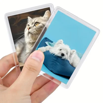 Mini Clear Photo Frame with Magnet - Image 4