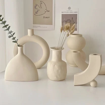 Rustic Flower Vase with Decorative Shape