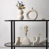 Rustic Flower Vase with Decorative Shape - Image 3