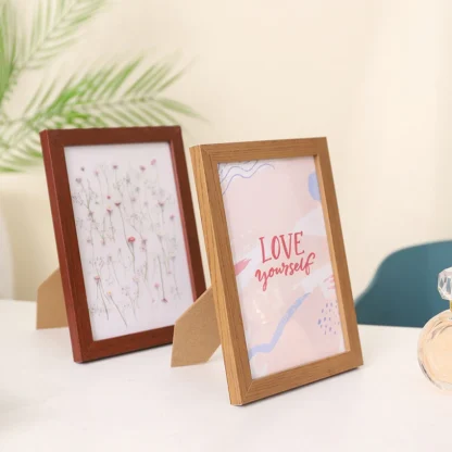 Simplicity Picture Frame with Wooden Edge