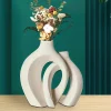 Modern Flower Vase with Hollow Design